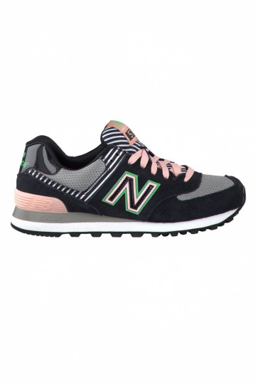 new balance 574 noir rose vert